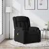 Image de vidaXL Fauteuil de massage inclinable Noir Tissu