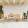 Image de vidaXL Ensemble à manger de jardin 5pcs Bois de teck massif