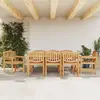 Image de vidaXL Ensemble à manger de jardin 9 pcs Bois de teck solide