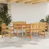 Image de vidaXL Ensemble à manger de jardin 5pcs Bois de teck massif