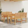 Image de vidaXL Ensemble à manger de jardin 3 pcs Bois de teck massif