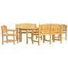 Image de vidaXL Ensemble à manger de jardin 5pcs Bois de teck massif