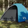 Image de vidaXL Tente de camping à dôme 4 personnes bleu imperméable
