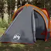 Image de vidaXL Tente de camping à dôme 2 personnes gris et orange imperméable