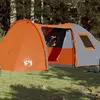 Image de vidaXL Tente familiale à dôme 6 personnes orange imperméable