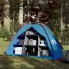 Image de vidaXL Tente de rangement avec 9 compartiments bleu imperméable
