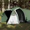 Image de vidaXL Tente de camping tunnel 3 personnes vert imperméable