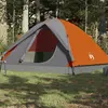 Image de vidaXL Tente de camping à dôme 3 personnes orange imperméable