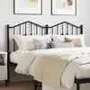 Image de vidaXL Tête de lit de remplacement métal noir 135 cm