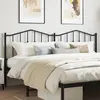 Image de vidaXL Tête de lit de remplacement métal noir 180 cm