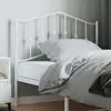 Image de vidaXL Tête de lit de remplacement métal blanc 100 cm