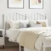 Image de vidaXL Tête de lit de remplacement métal blanc 150 cm