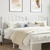 Image de vidaXL Tête de lit de remplacement métal blanc 200 cm