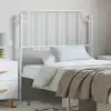 Image de vidaXL Tête de lit de remplacement métal blanc 100 cm