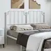 Image de vidaXL Tête de lit de remplacement métal blanc 150 cm