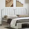Image de vidaXL Tête de lit de remplacement métal blanc 180 cm