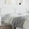 Image de vidaXL Tête de lit de remplacement métal blanc 200 cm