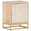 Image de vidaXL Table de chevet 40x30x50 cm bois massif manguier et fer