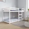 Image de vidaXL Lit superposé sans matelas blanc 90x190 cm bois de pin massif