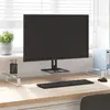 Image de vidaXL Support de moniteur blanc 100x35x8 cm verre trempé et métal