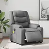 Image de vidaXL Fauteuil de massage inclinable électrique gris similicuir