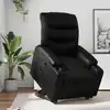 Image de vidaXL Fauteuil inclinable Noir Similicuir