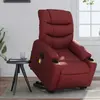 Image de vidaXL Fauteuil inclinable de massage Rouge bordeaux Similicuir