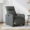 Image de vidaXL Fauteuil inclinable électrique Gris foncé Tissu