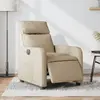 Image de vidaXL Fauteuil inclinable électrique Crème Tissu
