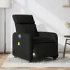Image de vidaXL Fauteuil de massage inclinable électrique Noir Tissu