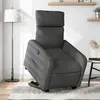 Image de vidaXL Fauteuil inclinable électrique gris foncé tissu