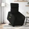 Image de vidaXL Fauteuil inclinable de massage électrique Noir Tissu