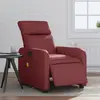 Image de vidaXL Fauteuil de massage inclinable électrique rouge bordeaux