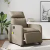 Image de vidaXL Fauteuil de massage inclinable électrique cappuccino similicuir