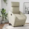 Image de vidaXL Fauteuil inclinable Crème Similicuir