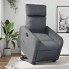 Image de vidaXL Fauteuil inclinable Gris Similicuir