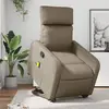 Image de vidaXL Fauteuil inclinable de massage Cappuccino Similicuir