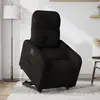 Image de vidaXL Fauteuil inclinable noir tissu