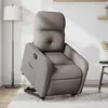 Image de vidaXL Fauteuil inclinable taupe tissu