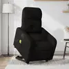 Image de vidaXL Fauteuil inclinable de massage électrique Noir Tissu