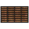 Image de vidaXL Paillasson rectangulaire 45x75 cm caoutchouc et fibre de coco
