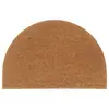 Image de vidaXL Tapis de porte naturel demi-rond 60x90cm fibre de coco touffeté