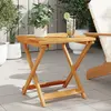 Image de vidaXL Table pliable de jardin 50x50x50 cm bois d'acacia solide