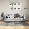 Image de vidaXL Tapis HUARTE à poils courts doux lavable anthracite 160x160 cm