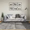 Image de vidaXL Tapis HUARTE à poils courts doux lavable anthracite 200x200 cm