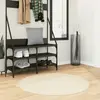 Image de vidaXL Tapis HUARTE à poils courts doux et lavable crème Ø 100 cm