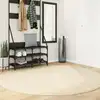 Image de vidaXL Tapis HUARTE à poils courts doux et lavable crème Ø 200 cm