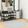 Image de vidaXL Tapis HUARTE à poils courts doux et lavable gris Ø 120 cm