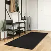 Image de vidaXL Tapis HUARTE à poils courts doux et lavable noir 80x200 cm