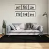 Image de vidaXL Tapis HUARTE à poils courts doux et lavable noir 140x200 cm